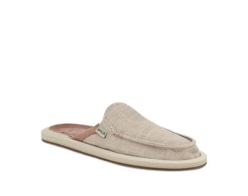 Sanuk Womens You Got My Back Hemp Slipper Beige Shoes | TBQLNE920